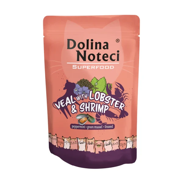 Dolina Superfood Cat Veal, Lobster and Shrimp 85 gr